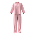 Calvin Klein pyjamas, pink - LV00QS7637 - 31F - Sera Stripe Cradle Pink