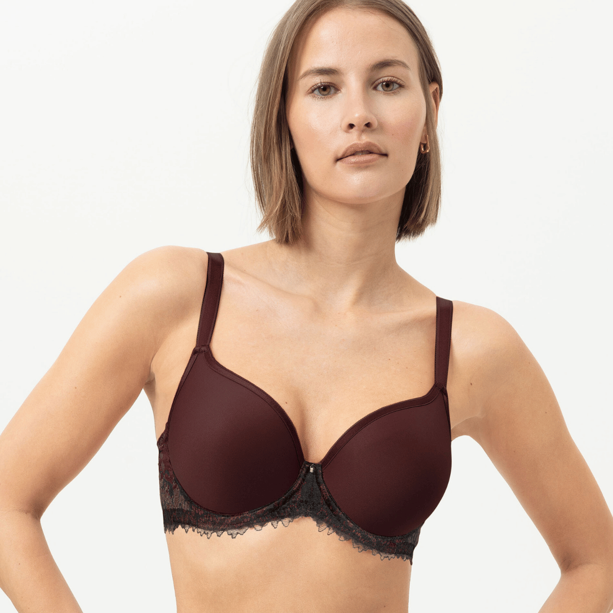 Mey Luxurious BH med bøjle, bordeaux - 74285 - 1809 - Hot Maroon