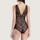 Aubade Danse des sens bodystocking, sort - OG86 - NOIR - Black