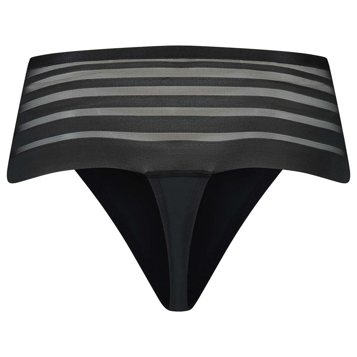 Bye Bra Lace Low Flow menstruationstrusse, sort - PBSTLC - Black - Black