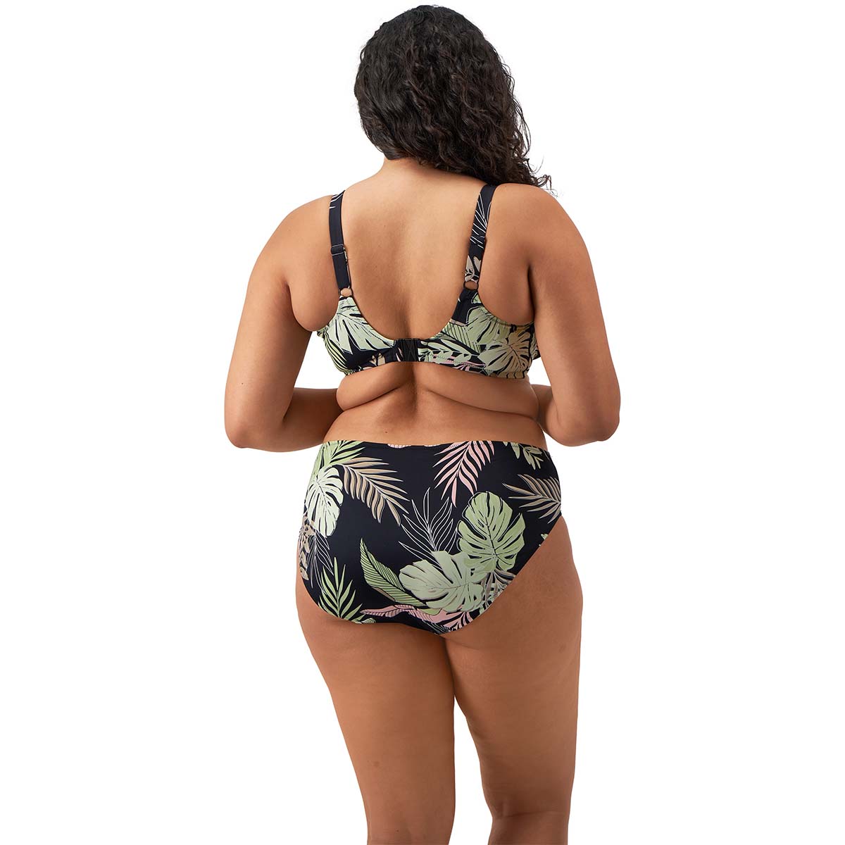Elomi Tropical Retreat midi bikinitrusse, multi - ES801972 - BLK - Black