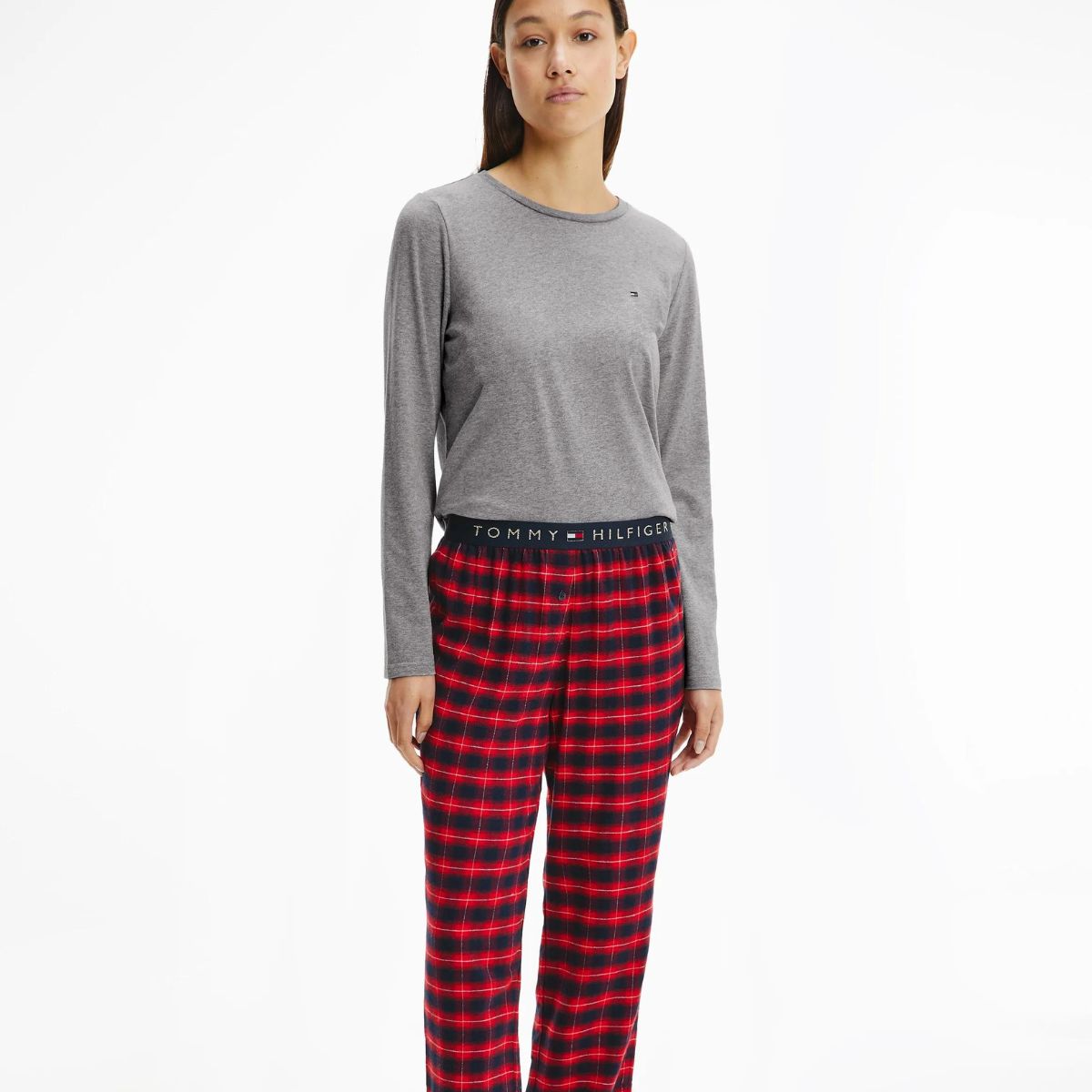 Tommy Hilfiger Flannel - Grey Ombre Plaid - UW02570-OWG