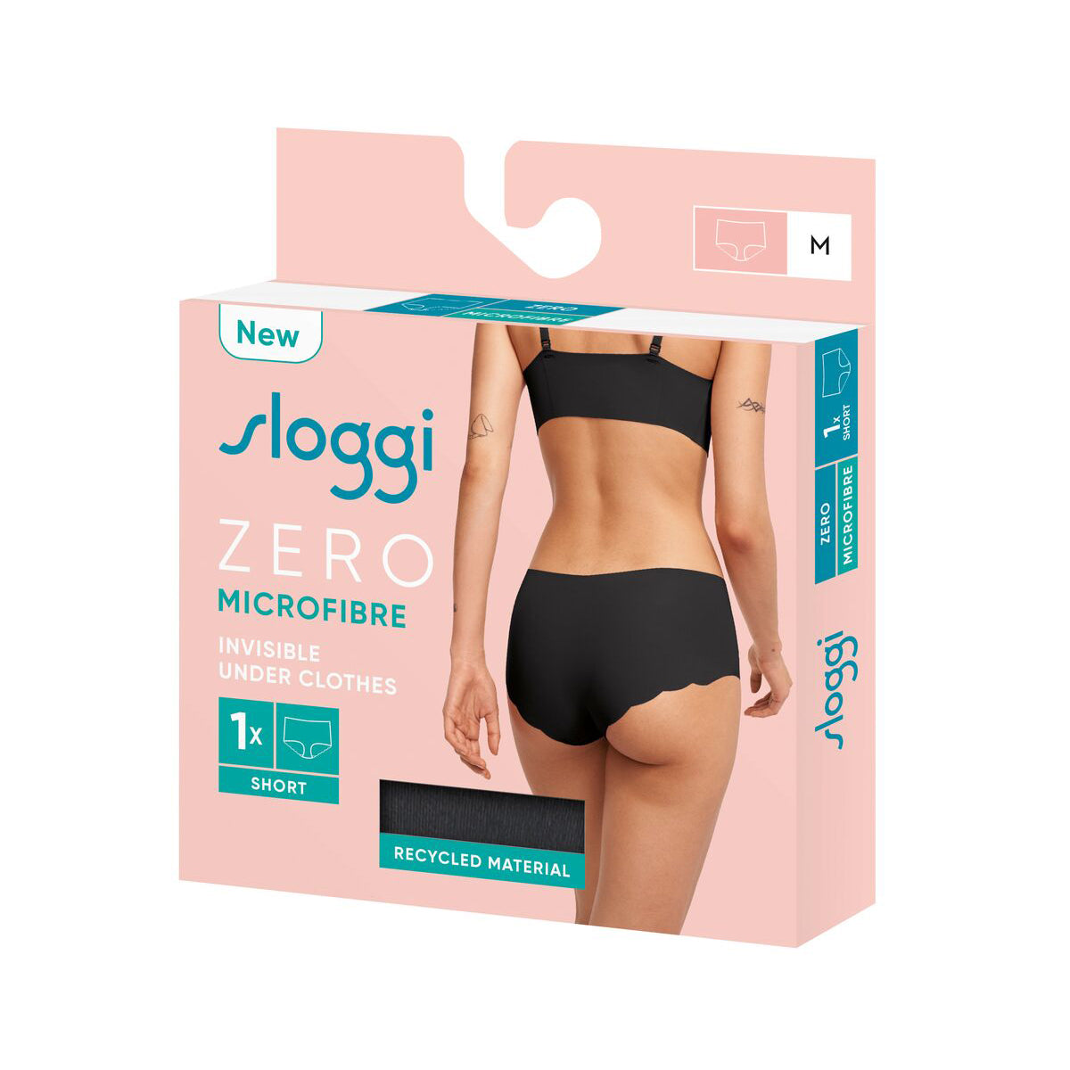 Sloggi Zero Microfibre 2.0 hipster trusse, sort - 10214635 - 0004 - Black